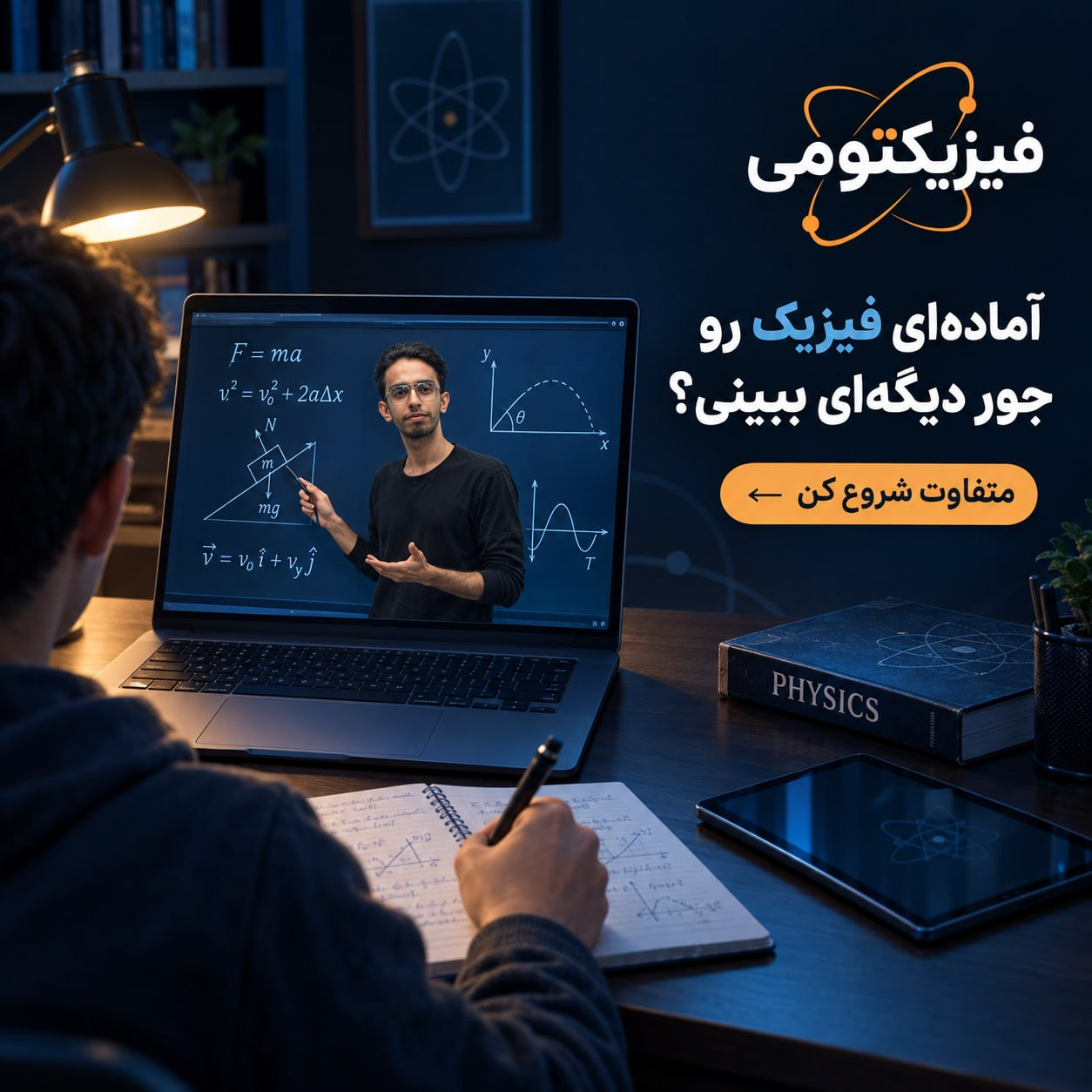 آماده‌ای فیزیک رو جور دیگه‌ای ببینی؟ متفاوت شروع کن